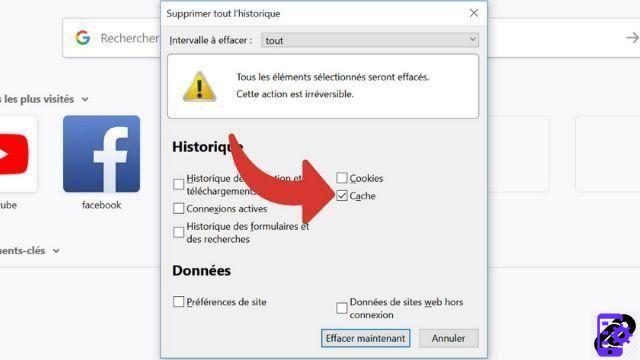 How to clear the cache on Firefox?