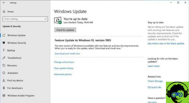 ¿Cómo ver las actualizaciones de los controladores instalados en Windows 10?