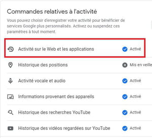 Automatically clear Google Account activity tracking