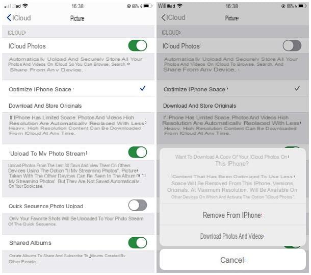 Cómo guardar fotos en iPhone y no en iCloud