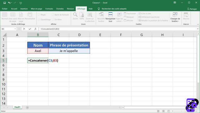 ¿Cómo concatenar varias celdas en Excel?