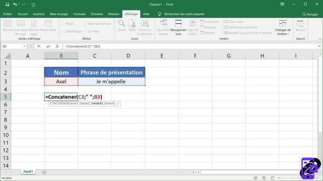 Como concatenar várias células no Excel?