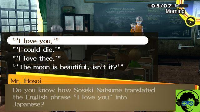 Persona 4 Golden - Classroom Answers Guide