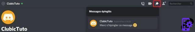 How do I pin a message in a Discord conversation?