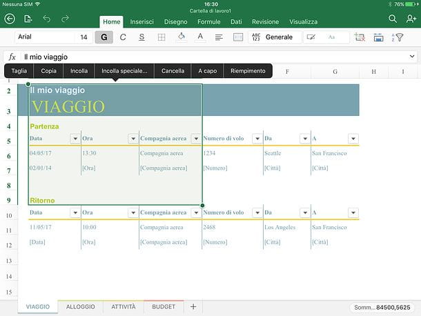 How to insert Excel table in Word