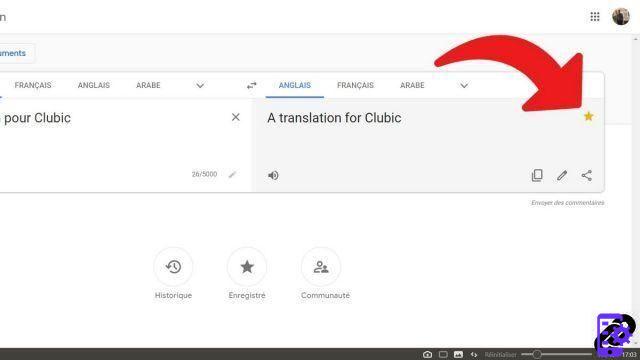 How to save a translation on Google Translate?