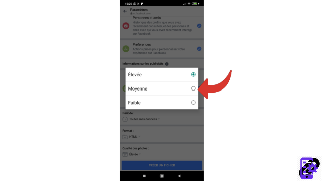 Como faço para receber uma cópia dos meus dados pessoais no Messenger?