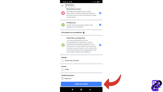 Como faço para receber uma cópia dos meus dados pessoais no Messenger?