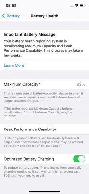 iOS 14.5 recalibrates the iPhone 11 battery