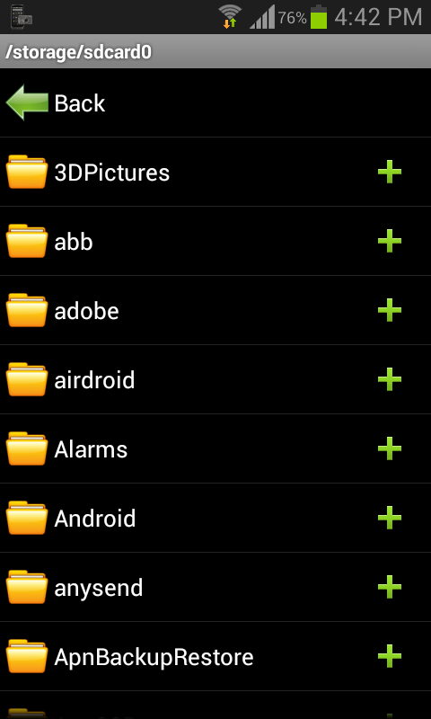 Ocultar archivos o carpetas en Android