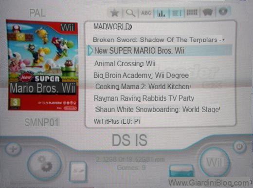 Guia de jogos no Nintendo Wii com porsco rígido FAT32 / NTFS USB