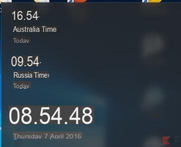 Add time zones to the Windows clock