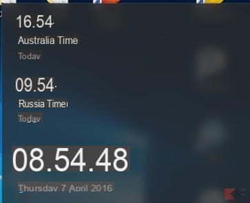 Adicionar fusos horários ao relógio do Windows