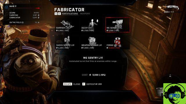Gears 5: How to upgrade your fortifications in Horde mode