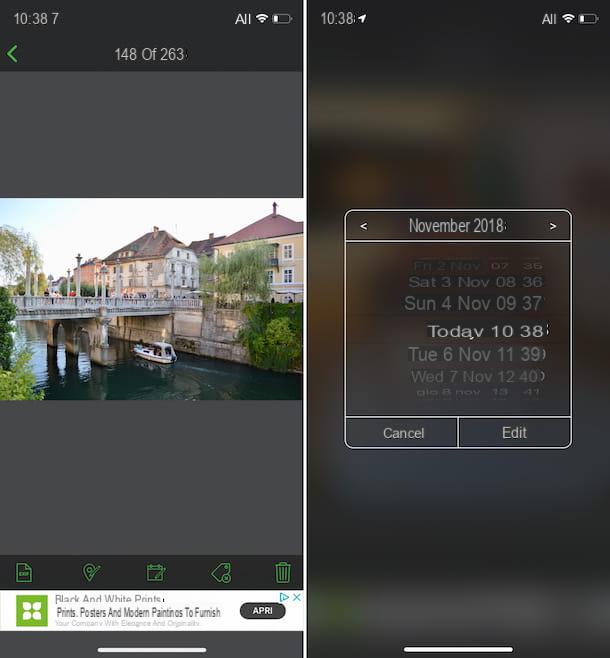 How to put the date on photos