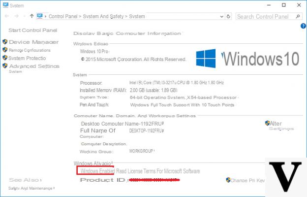 Comment savoir si Windows 10 est activé