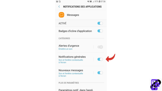 Como ativo as notificações de um aplicativo Android?