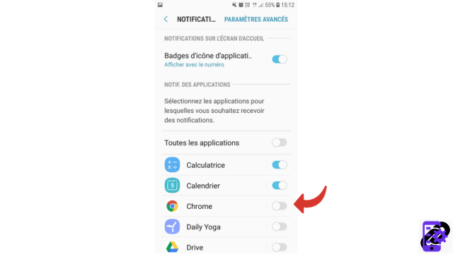 Como ativo as notificações de um aplicativo Android?