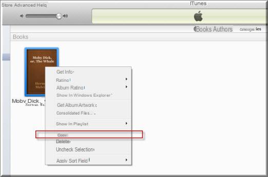 Exportar iBooks para PC e Mac -