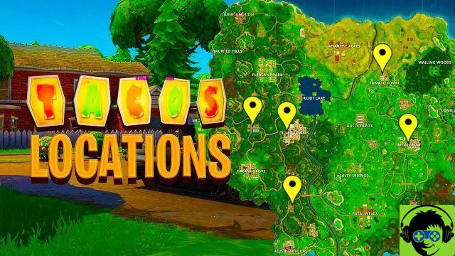 Guide Fortnite - Taco Shops Locations and Map