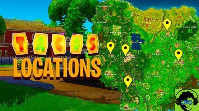 Guia Fortnite - Mapa e Localização das Lojas Taco