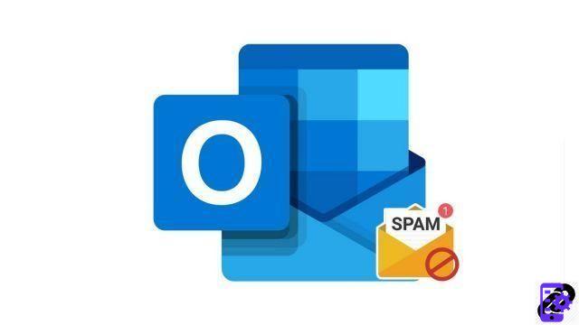 How do I report an email address as spam in Outlook?