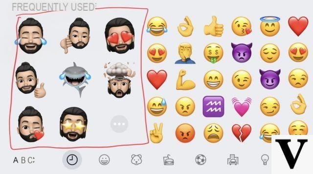 Remova os adesivos Memoji do teclado do iPhone