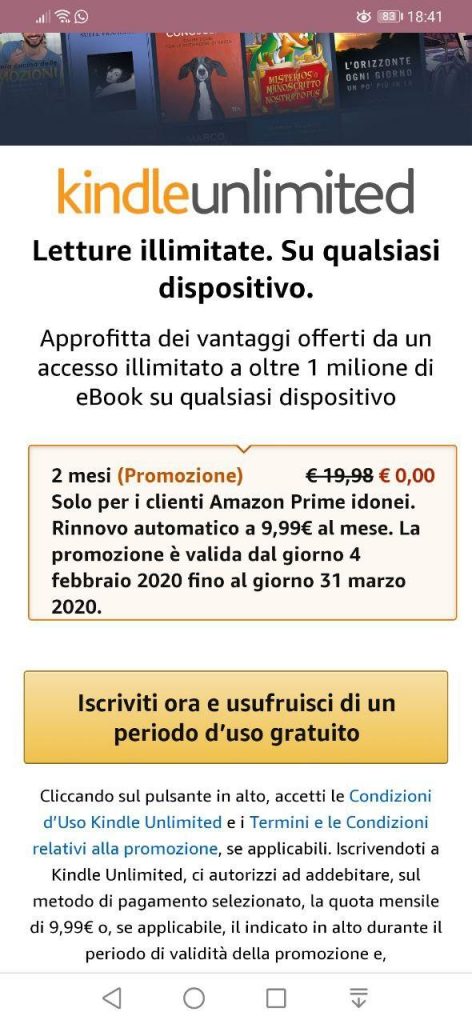 Kindle Unlimited gratuit pendant 2 mois : la nouvelle promo Amazon