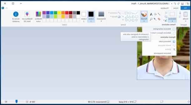 How to crop photos with Paint