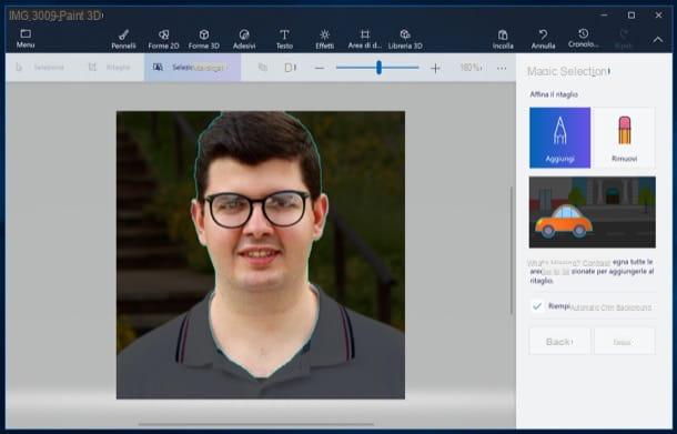 Come ritagliare foto con Paint