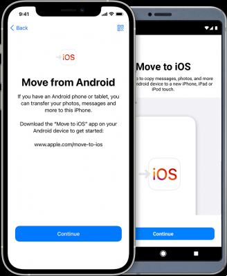 Android: how to transfer data from iPhone