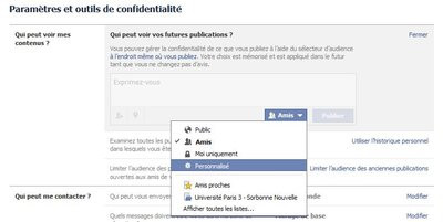 Gerenciar as configurações de privacidade do Facebook