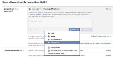 Manage Facebook privacy settings