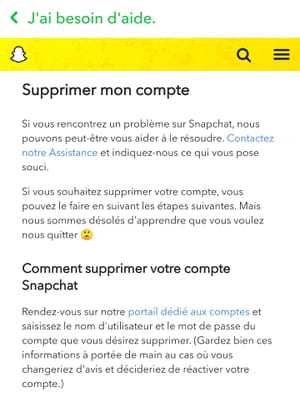Delete a Snapchat account: how to close it easily