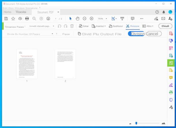 Come dividere un file PDF