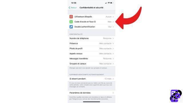 Como desbloquear o Telegram com Face ID?