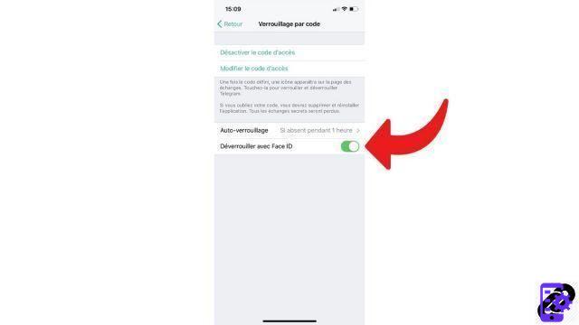 ¿Cómo desbloquear Telegram con Face ID?