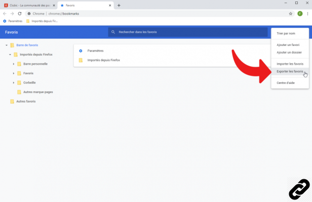 ¿Cómo importar y exportar sus favoritos en Google Chrome?