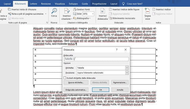 Comment créer un index Word