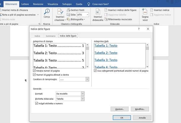 How to create Word index