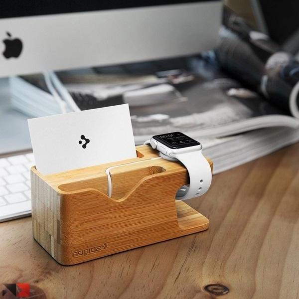 Dock station 2 en 1 para Apple Watch + iPhone - Spigen: robustez y elegancia a bajo precio