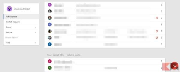 Google contatti: come gestire la rubrica Android