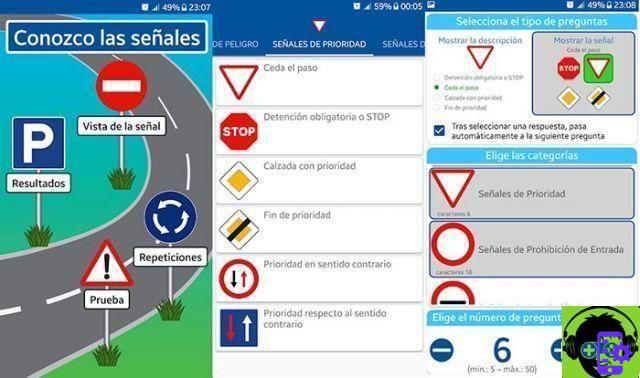 Les meilleures applications pour apprendre les panneaux de signalisation