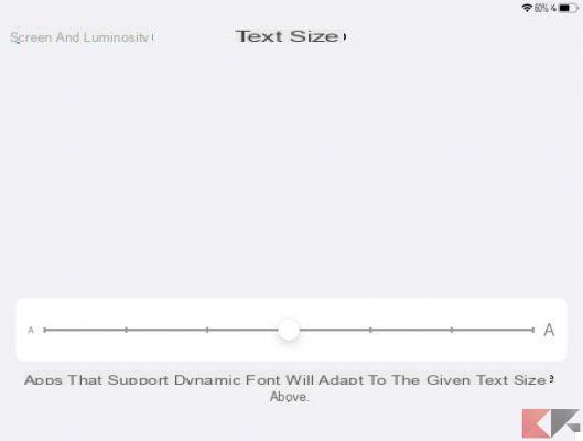 Como alterar o texto e o tamanho da fonte no iPhone e iPad