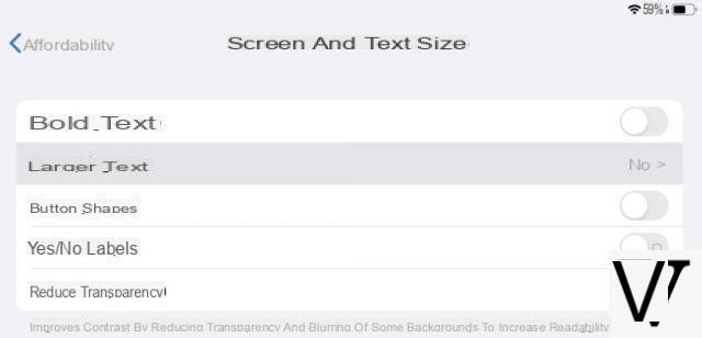 Come cambiare le dimensioni del testo e font su iPhone e iPad