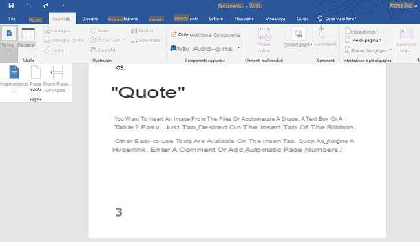 Come aggiungere una pagina su Word