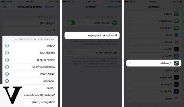 Como usar o aplicativo Traduzir off-line no iPhone