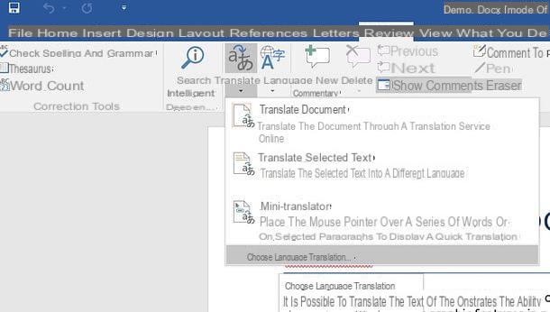 Como traduzir um documento do Word