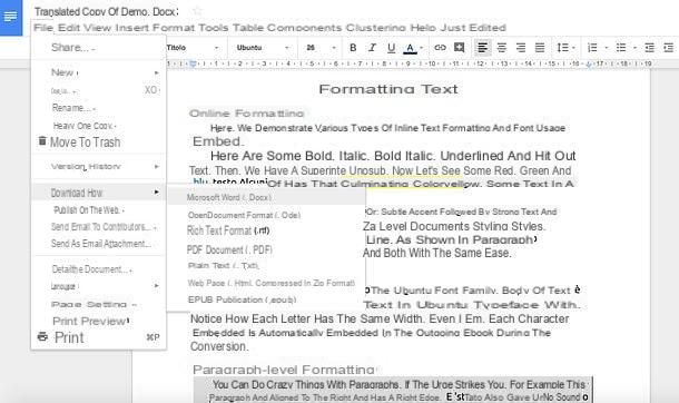 How to translate Word document