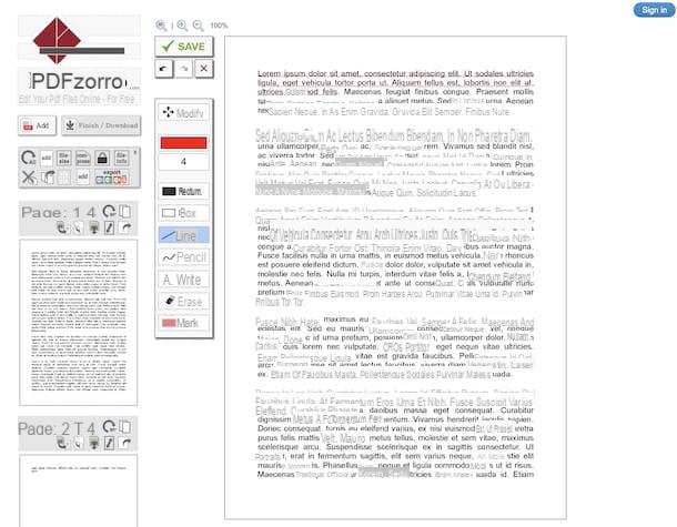 Come sottolineare su PDF